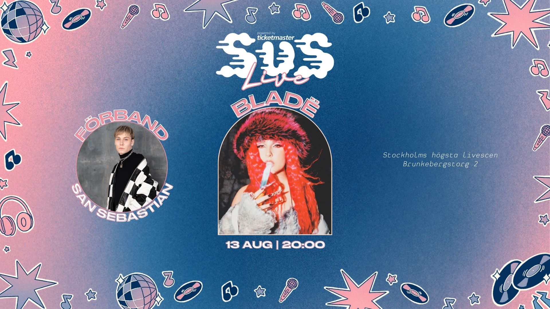 SUS LIVE: BLADË | Opening Act: San Sebastian