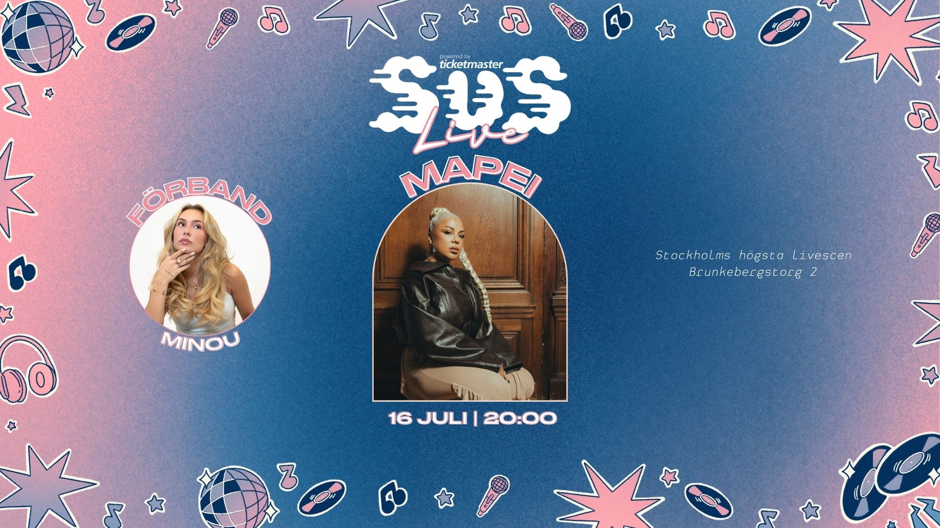 SUS LIVE: MAPEI | Opening Act: Minou Nilsson
